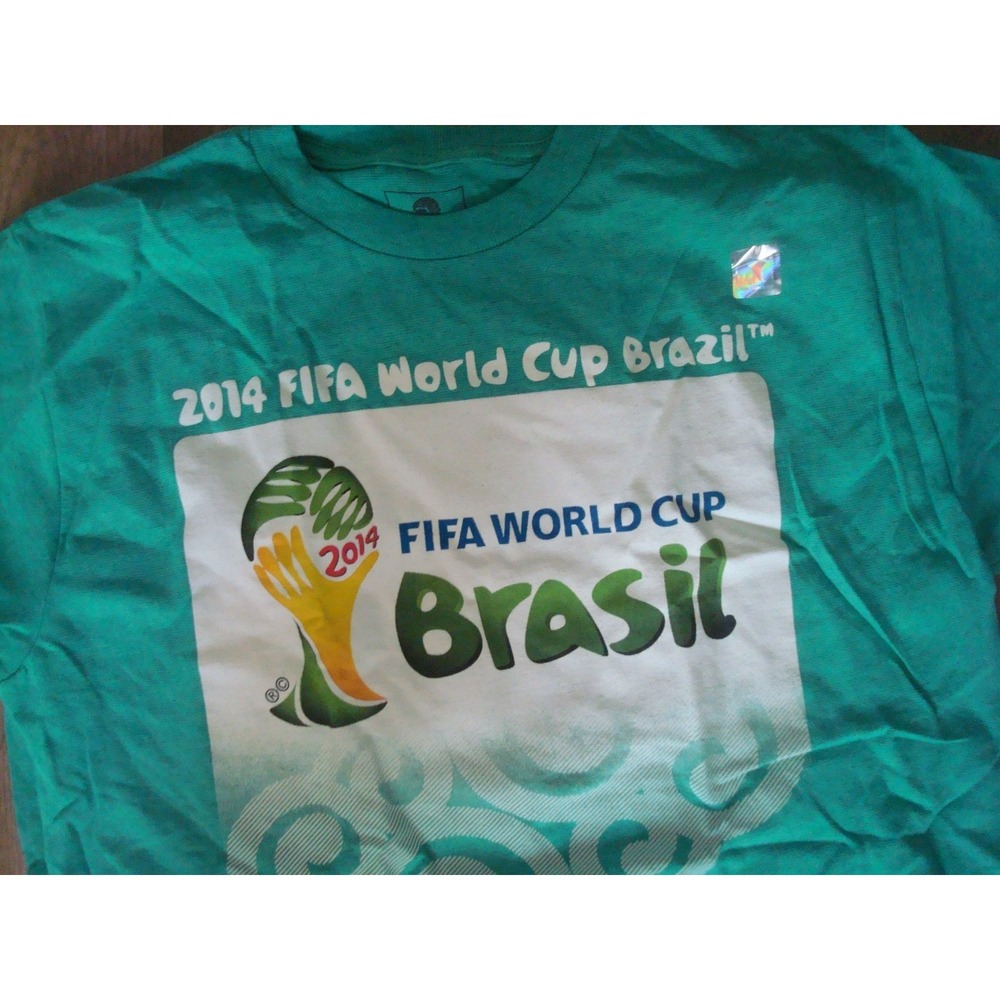 SMALL BRASIL BRAZIL WORLD CUP MENS T-SHIRT SHIRT  DEADSTOCK  VINTAGE ST1 - Picture 2 of 6